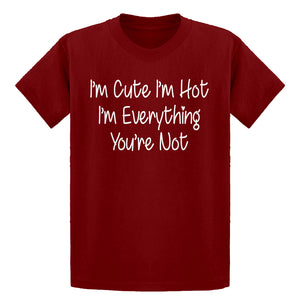 Youth Im Cute Im Hot Kids T-shirt