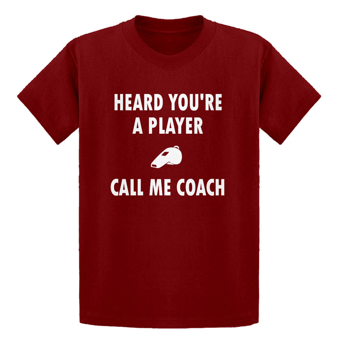 Youth Call me Coach Kids T-shirt