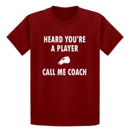 Youth Call me Coach Kids T-shirt
