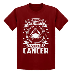 Youth Cancer Astrology Zodiac Sign Kids T-shirt