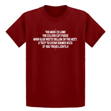 Youth The Week is Long the Silver Cat Feeds Kids T-shirt