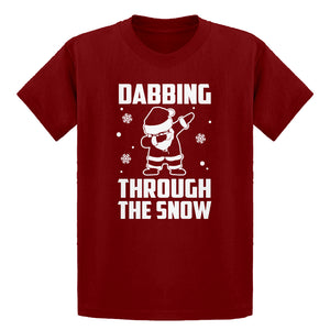 Youth Dabbing through the Snow Kids T-shirt