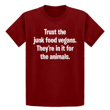 Youth Junk Food Vegans Kids T-shirt