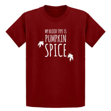 Youth My Blood Type is Pumpkin Spice Kids T-shirt