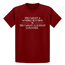 Youth You want a queen? Earn me. Kids T-shirt