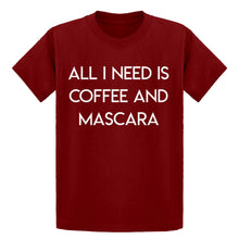 Youth All I need is Coffee and Mascara Kids T-shirt