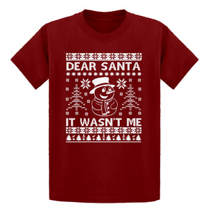 Youth Dear Santa It Wasn't Me Kids T-shirt