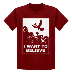 Youth I Want to Believe Kanto Sighting Kids T-shirt