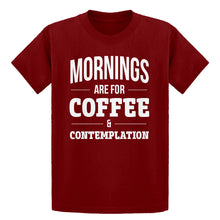 Youth Mornings are for Coffee and Contemplation Kids T-shirt