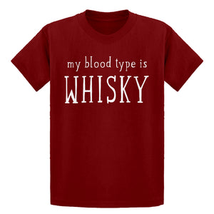Youth My Blood Type is Whisky Kids T-shirt