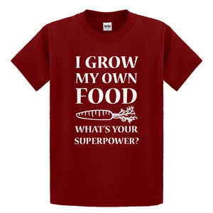 Youth I Grow My Own Food Kids T-shirt