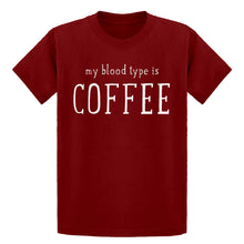 Youth My Blood Type is Coffee Kids T-shirt