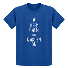 Youth Keep Calm and Garden On Kids T-shirt