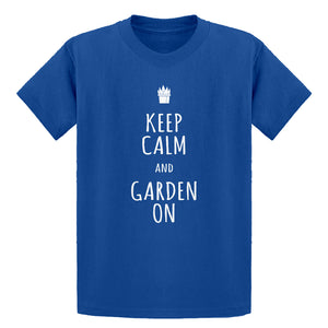 Youth Keep Calm and Garden On Kids T-shirt