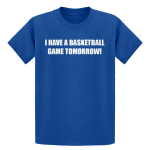 Youth Basketball Game Tomorrow Kids T-shirt