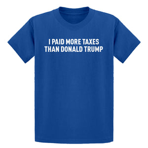 Youth I PAID MORE TAXES THAN DONALD TRUMP Kids T-shirt