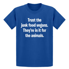 Youth Junk Food Vegans Kids T-shirt