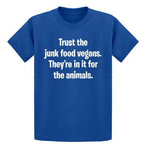 Youth Junk Food Vegans Kids T-shirt