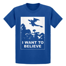 Youth I Want to Believe Fire Dragon Kids T-shirt