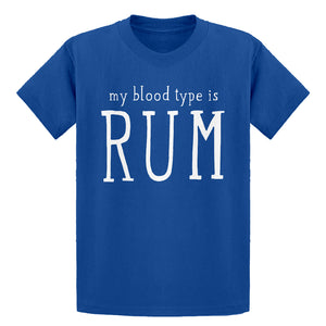 Youth My Blood Type is Rum Kids T-shirt