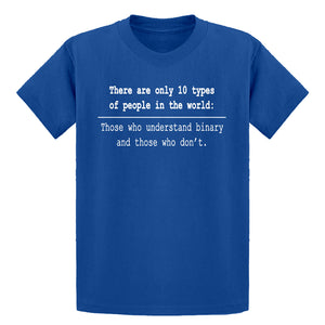 Youth 10 Types of People Kids T-shirt
