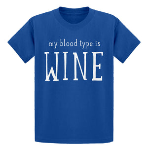 Youth My Blood Type is Wine Kids T-shirt