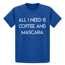 Youth All I need is Coffee and Mascara Kids T-shirt