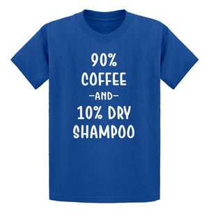 Youth 90% Coffee 10% Dry Shampoo Kids T-shirt