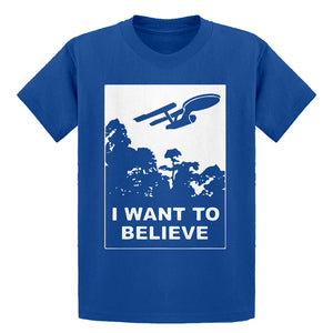 Youth I Want to Believe Space Ship Kids T-shirt