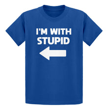 Youth I'm With Stupid Left Kids T-shirt