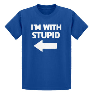 Youth I'm With Stupid Left Kids T-shirt