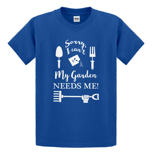 Youth I Can't My Garden Needs Me! Kids T-shirt