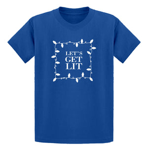 Youth Lets Get Lit Kids T-shirt