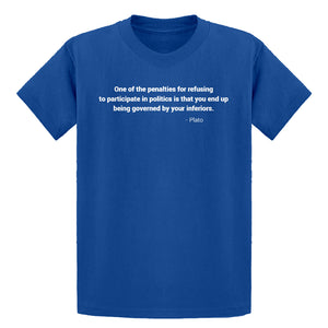 Youth Governed by your Inferiors Kids T-shirt