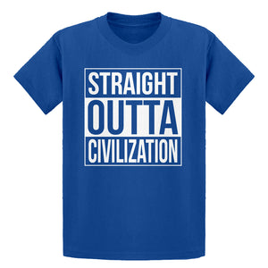 Youth Straight Outta Civilization Kids T-shirt