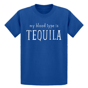 Youth My Blood Type is Tequila Kids T-shirt