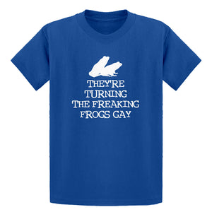 Youth They're Turning the Freaking Frogs Gay! Kids T-shirt