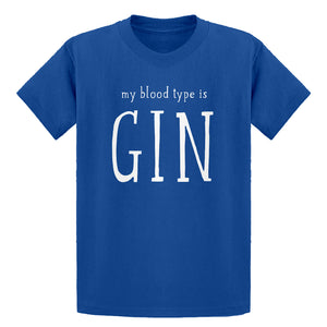 Youth My Blood Type is Gin Kids T-shirt