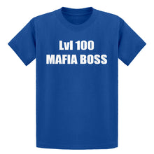 Youth Lvl 100 Mafia Boss Kids T-shirt