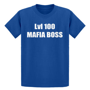 Youth Lvl 100 Mafia Boss Kids T-shirt
