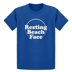 Youth Resting Beach Face Kids T-shirt
