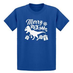 Youth Merry Rex-Mas Kids T-shirt