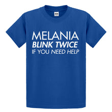 Youth Melania Blink Twice if You Need Help! Kids T-shirt