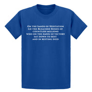 Youth On the Sands of Hesitation Kids T-shirt