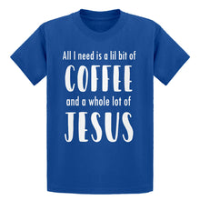 Youth Lil Bit Coffee Whole Lotta Jesus Kids T-shirt