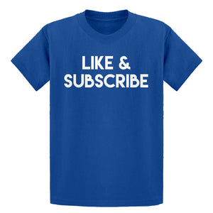 Youth Like and Subscribe Kids T-shirt