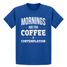Youth Mornings are for Coffee and Contemplation Kids T-shirt