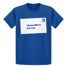 Youth I Know Where You Live Kids T-shirt