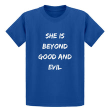 Youth She is Beyond Good and Evil Kids T-shirt
