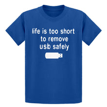 Youth Remove USB Safely Kids T-shirt